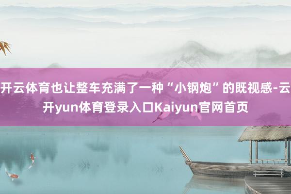 开云体育也让整车充满了一种“小钢炮”的既视感-云开yun体育登录入口Kaiyun官网首页