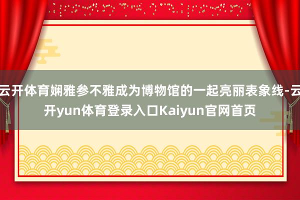 云开体育娴雅参不雅成为博物馆的一起亮丽表象线-云开yun体育登录入口Kaiyun官网首页